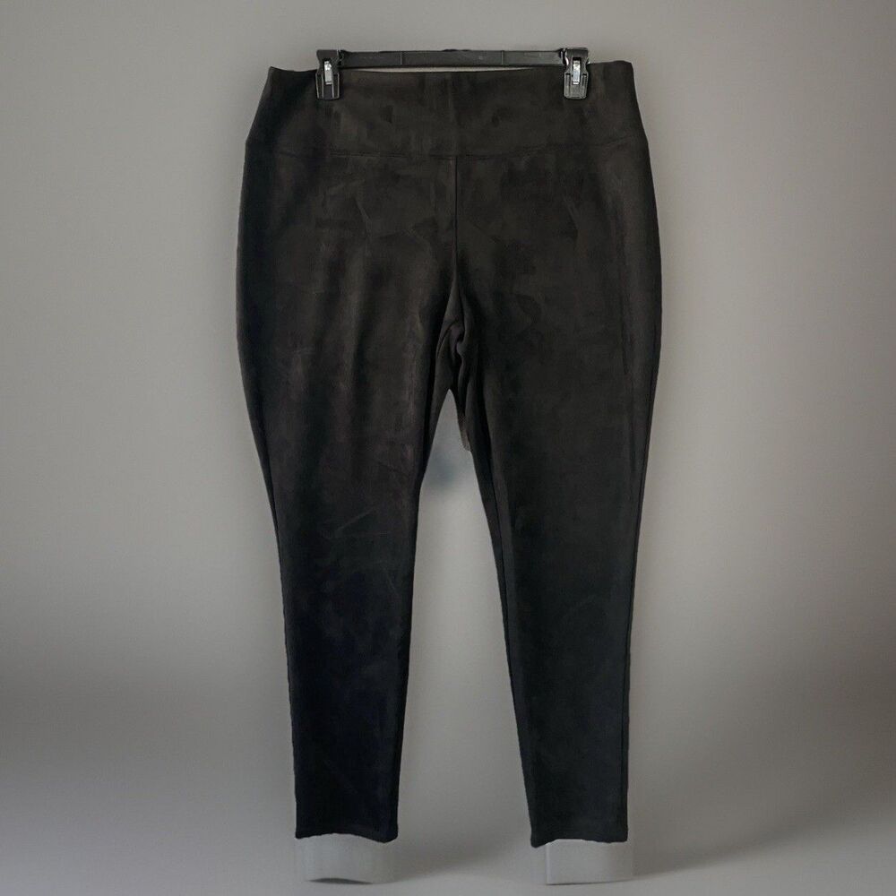Apt. 9 Ponte Leggings XXL Black Mid Rise Tummy Control Slimming Stretch Pants Ne
